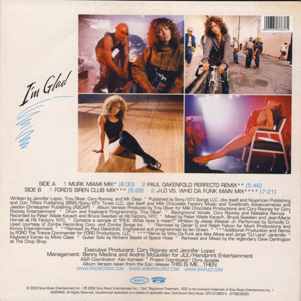 Release: I'm Glad-Vinyl-Europe-2003-673863 6, 6738636000-156063