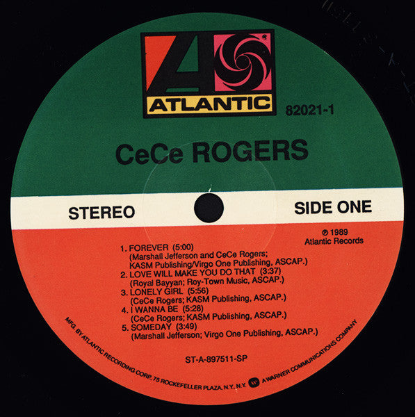 Release: CeCe Rogers-Vinyl-US-1989-82021-1-211787
