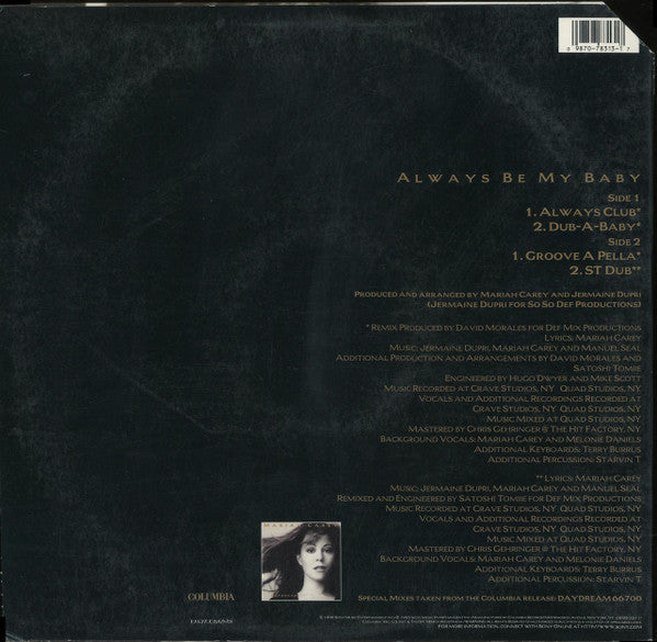 Master Release: Always Be My Baby by Mariah Carey