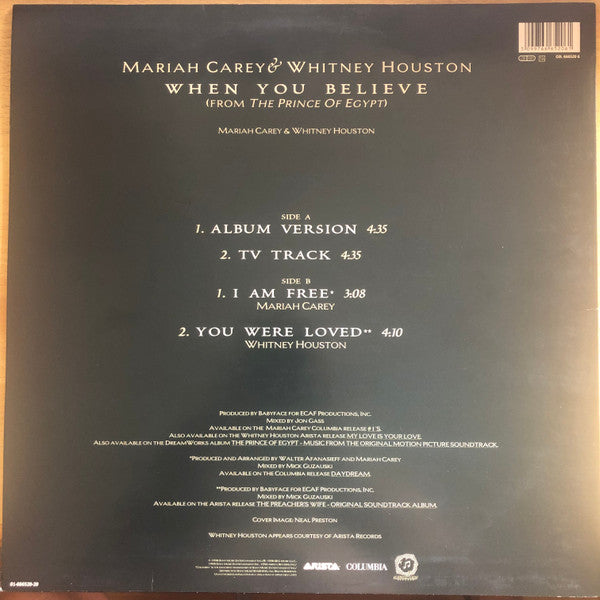 Master Release: When You Believe by Mariah Carey