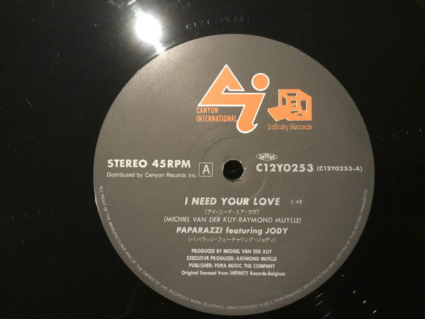 Master Release: I Need Your Love by Paparazzi