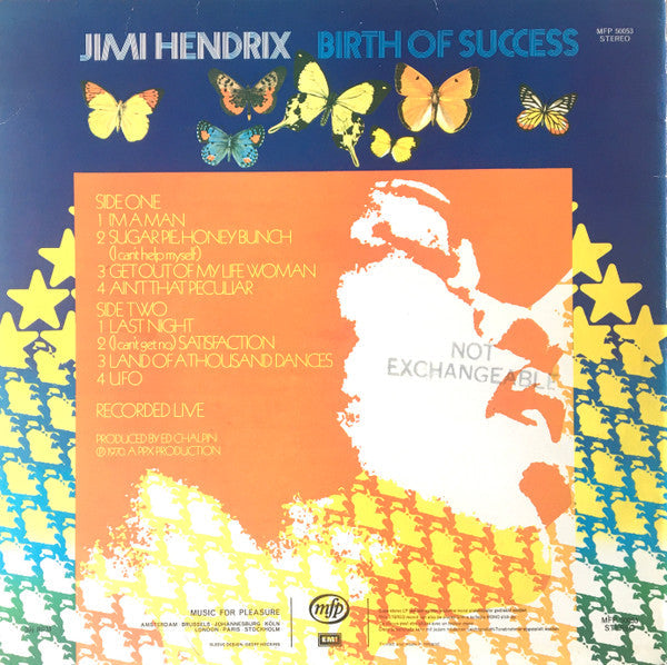 Master Release: "Live" Vol:1 I'm A Man by Jimi Hendrix
