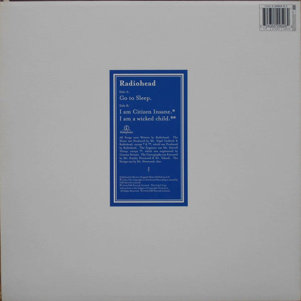 Release: Go To Sleep-Vinyl-UK & Europe-2003-7243 5 52952 6 2, 12R 6613-179257