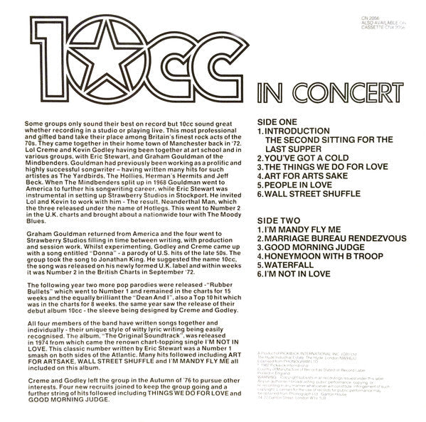 Release: Live And Let Live-Vinyl-UK-1982-CN 2056-909104