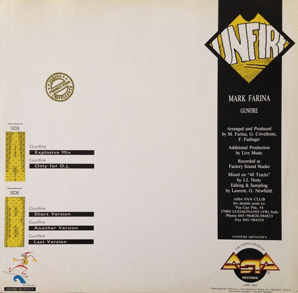 Release: Gunfire-Vinyl-Italy-1990-ARD 1065-465376