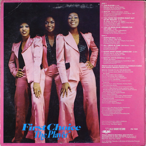Release: The Player-Vinyl-US-1974-PG 1502, 1502-630350