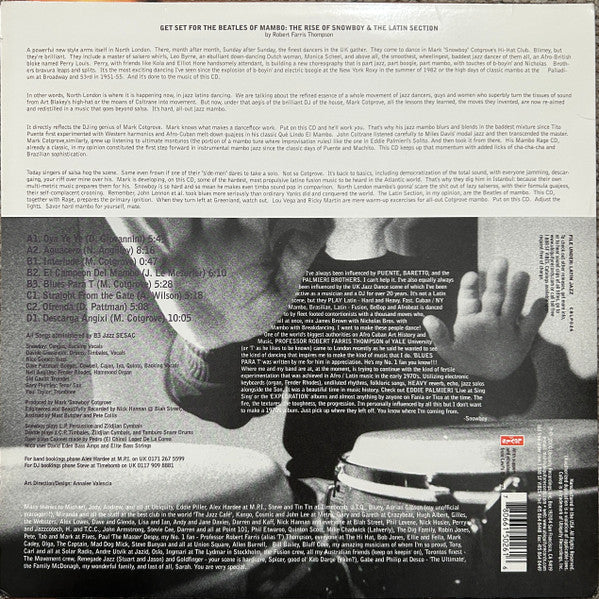 Master Release: Afro Cuban Jazz by Snowboy & The Latin Section