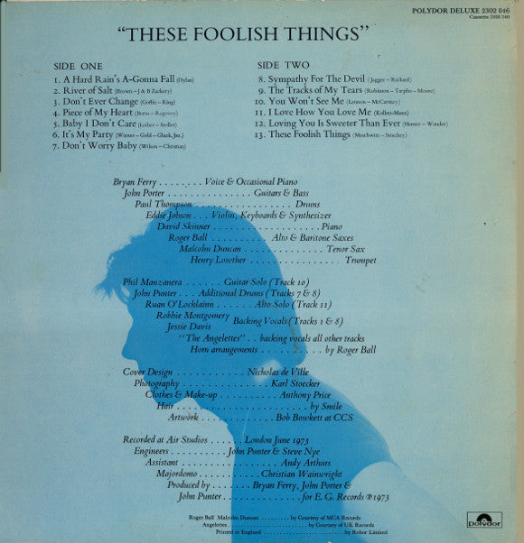 Release: These Foolish Things-Vinyl-UK-1977-2302 046-687243