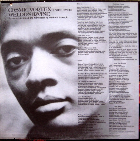 Release: Cosmic Vortex (Justice Divine)-Vinyl-US-1974-APL1-0703-728221