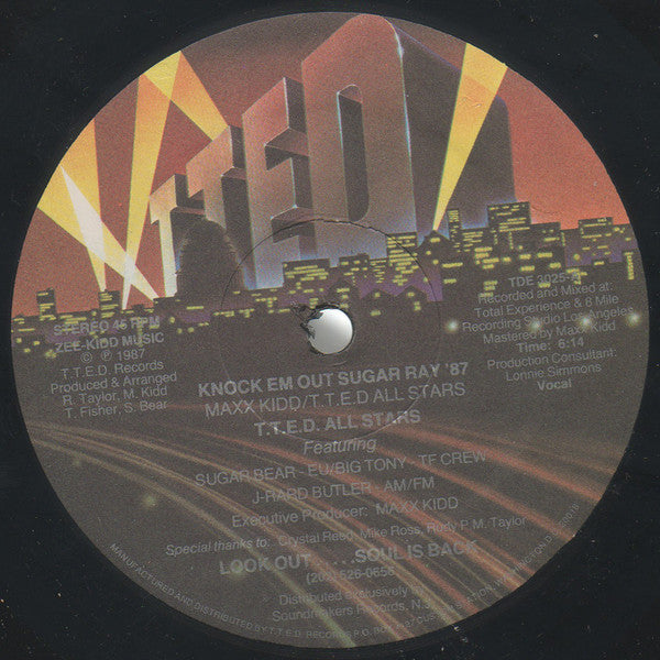 Master Release: Knock 'Em Out Sugar Ray '87 by T.T.E.D. Allstars