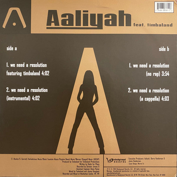 Master Release: We Need A Resolution by Aaliyah