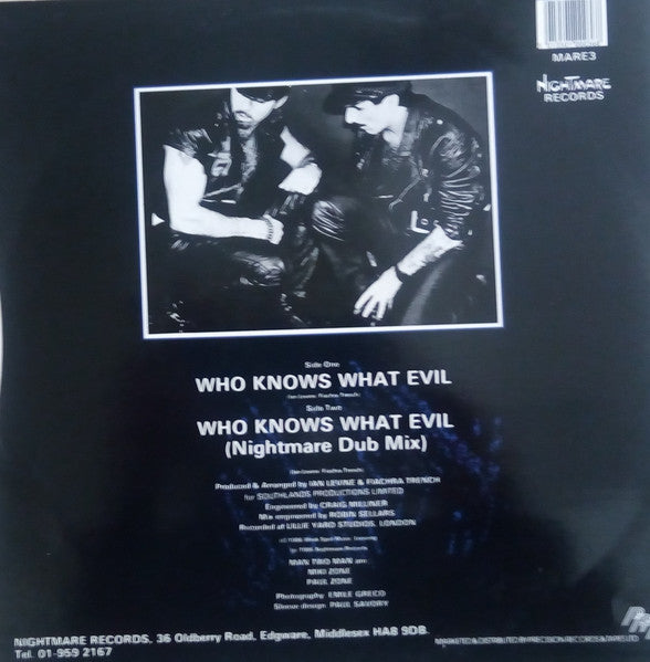 Release: Who Knows What Evil ?-Vinyl-UK-1986-MARE 3-335846