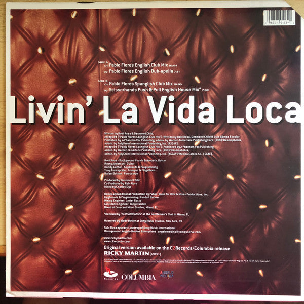 Master Release: Livin' La Vida Loca by Ricky Martin