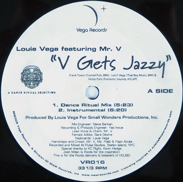 Master Release: V Gets Jazzy by Louie Vega