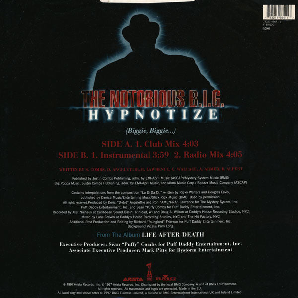 Release: Hypnotize-Vinyl-UK-1997-74321 46641 1-226588