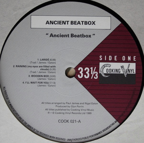 Release: Ancient Beatbox-Vinyl-UK-1989-COOK 021-604033