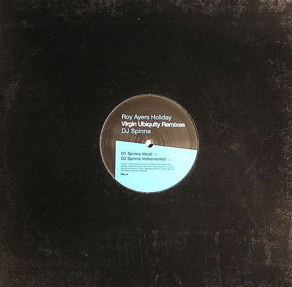 Master Release: Holiday (Virgin Ubiquity Remixes) by Roy Ayers