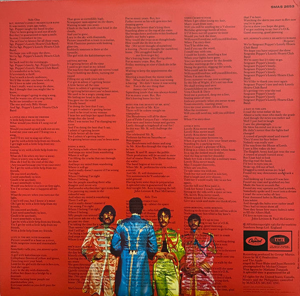 Release: Sgt. Pepper's Lonely Hearts Club Band-Vinyl-US-1978-SMAS 2653, SMAS-2653, 2653-525662