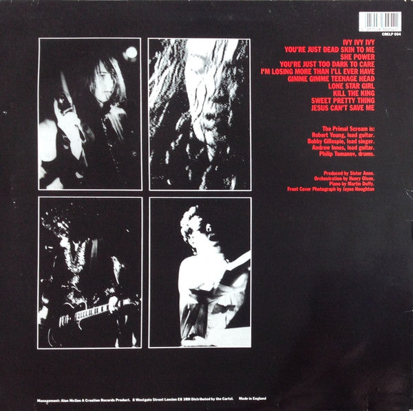 Release: Primal Scream-Vinyl-UK-1989-CRELP 054-950267
