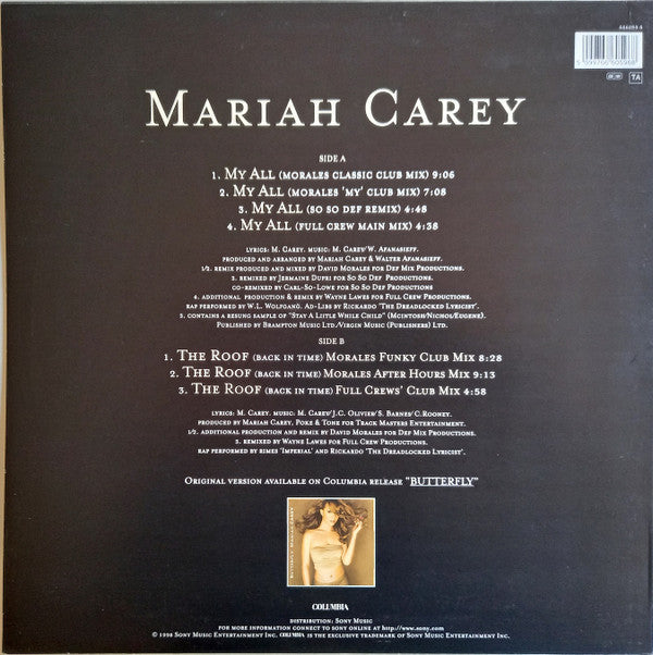 Master Release: My All by Mariah Carey