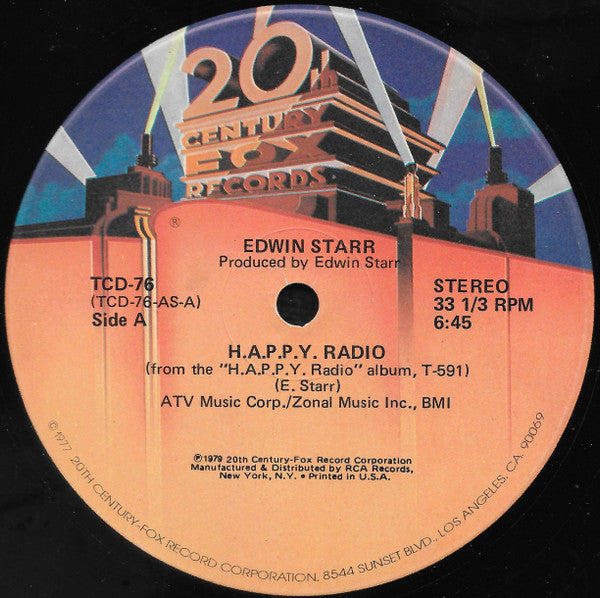 Release: H.A.P.P.Y. Radio / My Friend-Vinyl-US-1979-TCD-76-507627