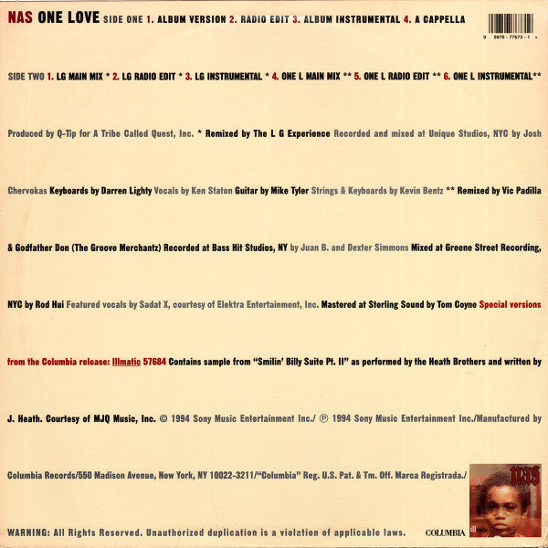 Master Release: One Love by Nas
