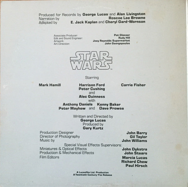 Release: The Story Of Star Wars-Vinyl-US-1977-T-550-717031