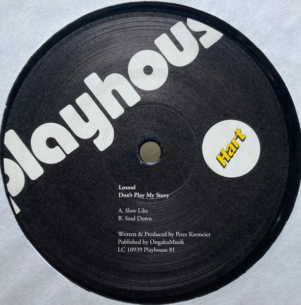 Release: Don't Play My Story-Vinyl-Germany-2003-Playhouse 81-179870