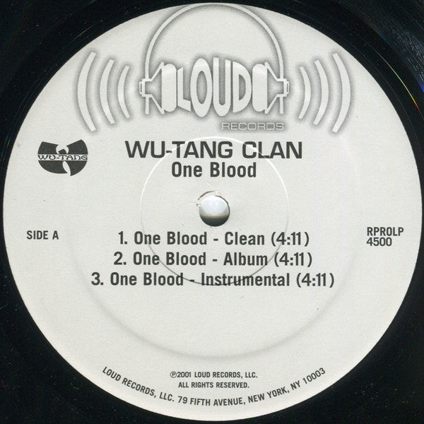 Release: One Blood-Vinyl-US-2001-RPROLP 4500-337025