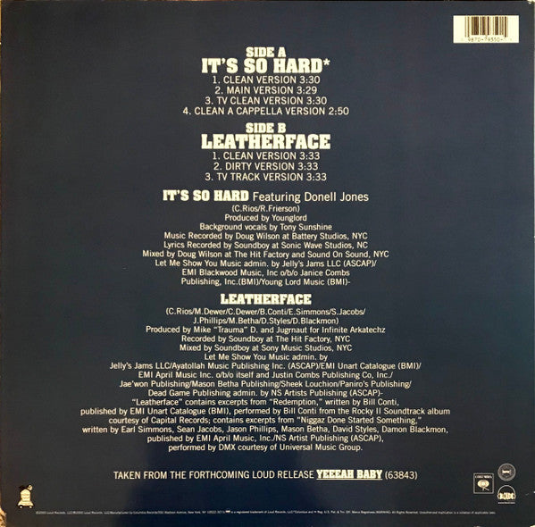 Master Release: It's So Hard by Big Punisher