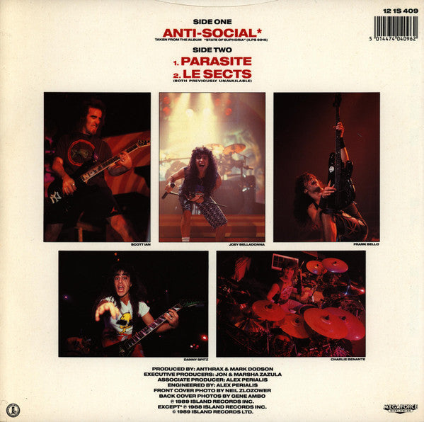 Release: Anti-Social-Vinyl-UK-1989-12 IS 409, 12 IS 409-465865