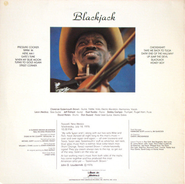 Master Release: Blackjack by Clarence "Gatemouth" Brown
