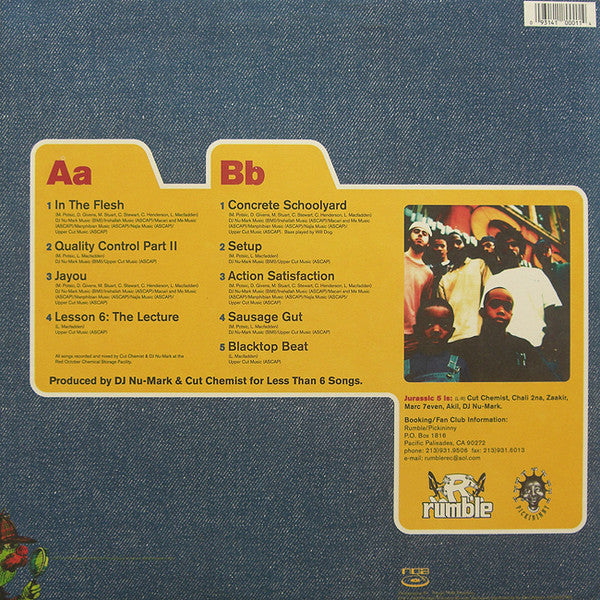 Release: Jurassic 5 EP-Vinyl-US-1997-J0001, J0001-140000