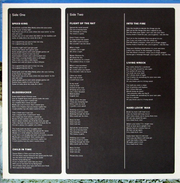 Release: Deep Purple In Rock-Vinyl-US-1970-1877, WS 1877-394390