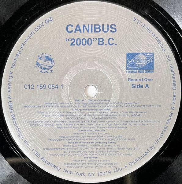 Master Release: 2000 B.C. (Before Can-I-Bus) by Canibus