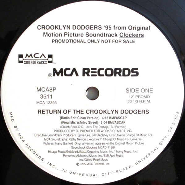 Release: Return Of The Crooklyn Dodgers-Vinyl-US-1995-MCA8P 3511-508949