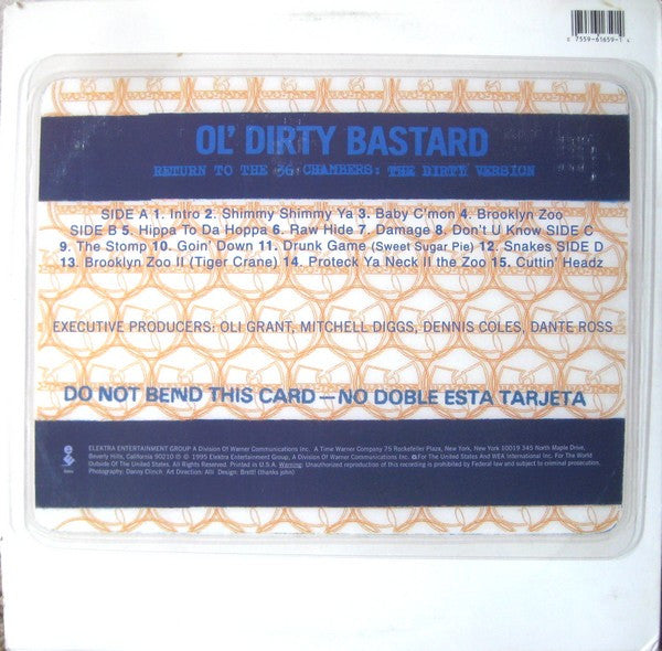 Release: Return To The 36 Chambers: The Dirty Version-Vinyl-US-1995-61659-1-179518