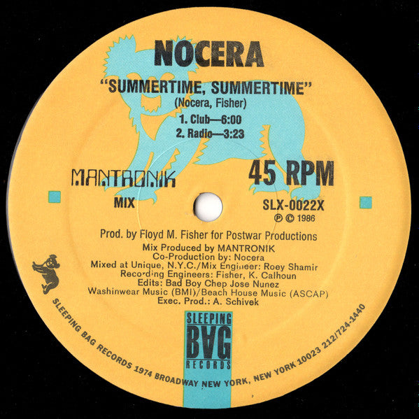 Release: Summertime, Summertime-Vinyl-US-1986-SLX-0022-119945