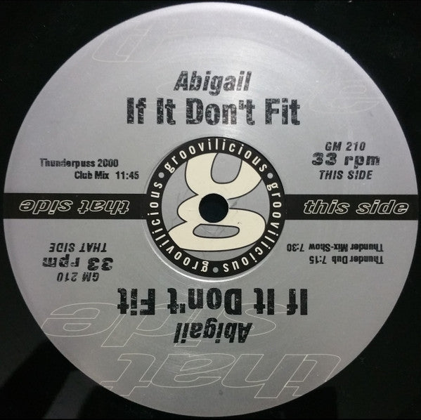 Release: If It Don't Fit-Vinyl-US-1999-GM 210-197480