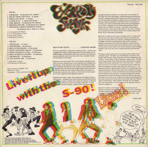 Master Release: Everyday Skank (Best Of Big Youth) by Big Youth