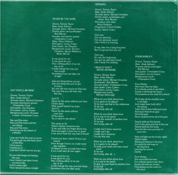 Release: Christopher Cross-Vinyl-US-1979-BSK 3383-604619