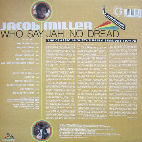 Release: Who Say Jah No Dread (The Classic Augustus Pablo Sessions 1974-75) -Vinyl-UK-1992-GREL 166-305179