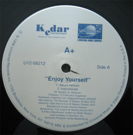 Release: Enjoy Yourself-Vinyl-US-1998-U12-56212, U12-56212-768187