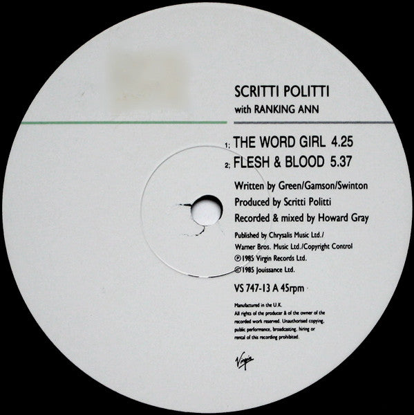 The Word Girl (Flesh & Blood)