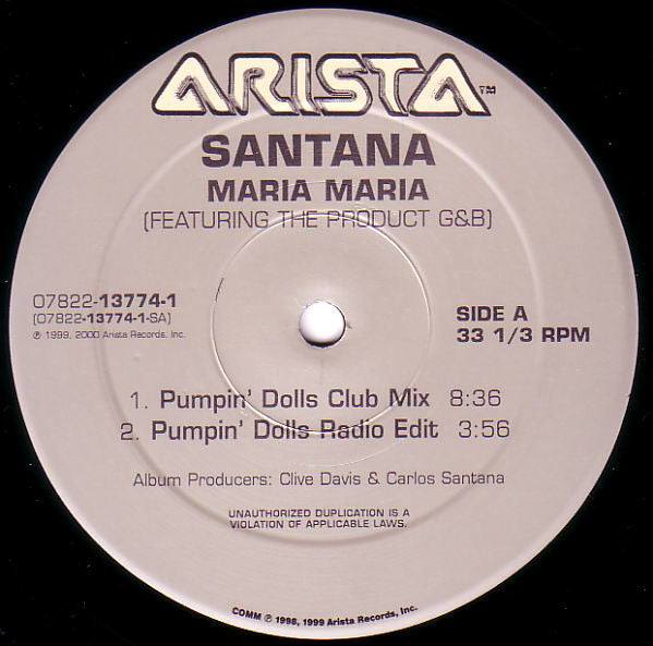 Master Release: Maria Maria by Santana