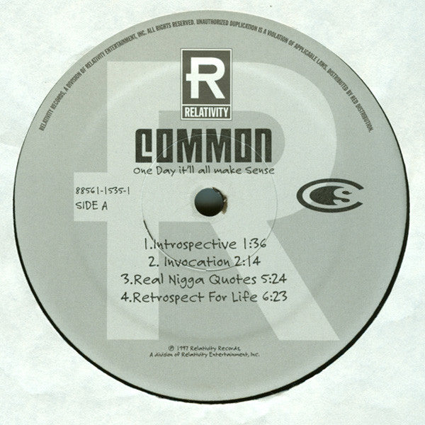 Master Release: One Day It'll All Make Sense by Common