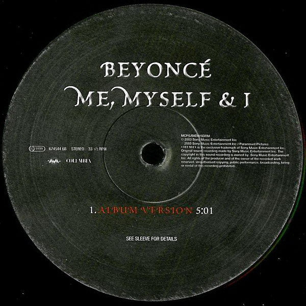 Release: Me, Myself And I-Vinyl-UK-2003-674544 6-229986