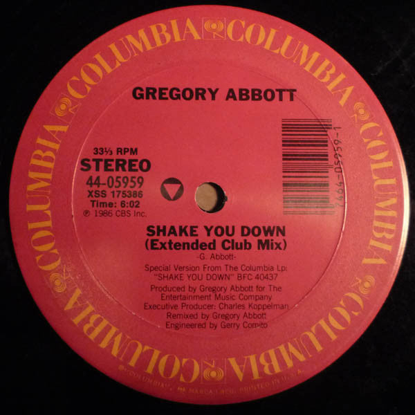 Release: Shake You Down-Vinyl-US-1986-44-05959-304320