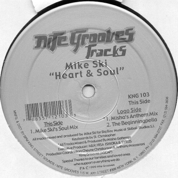 Release: Heart & Soul-Vinyl-US-1999-KNG 103-198065