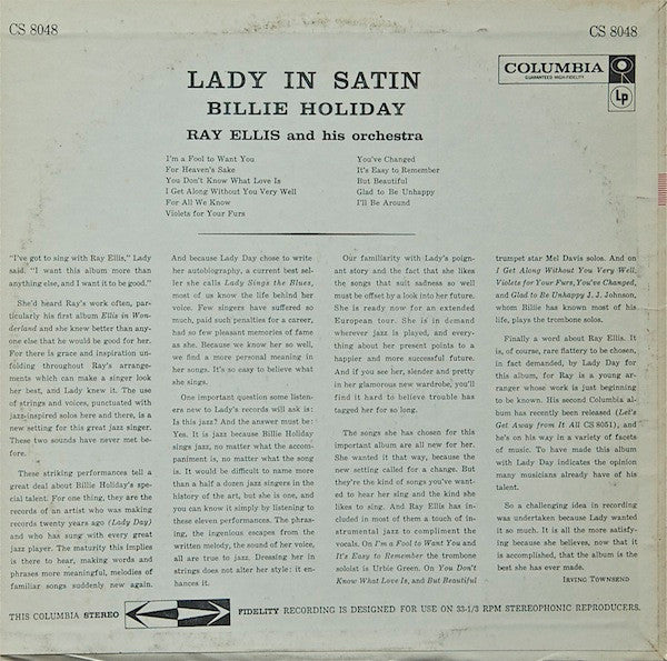 Release: Lady In Satin-Vinyl-US-None-CS 8048-865575